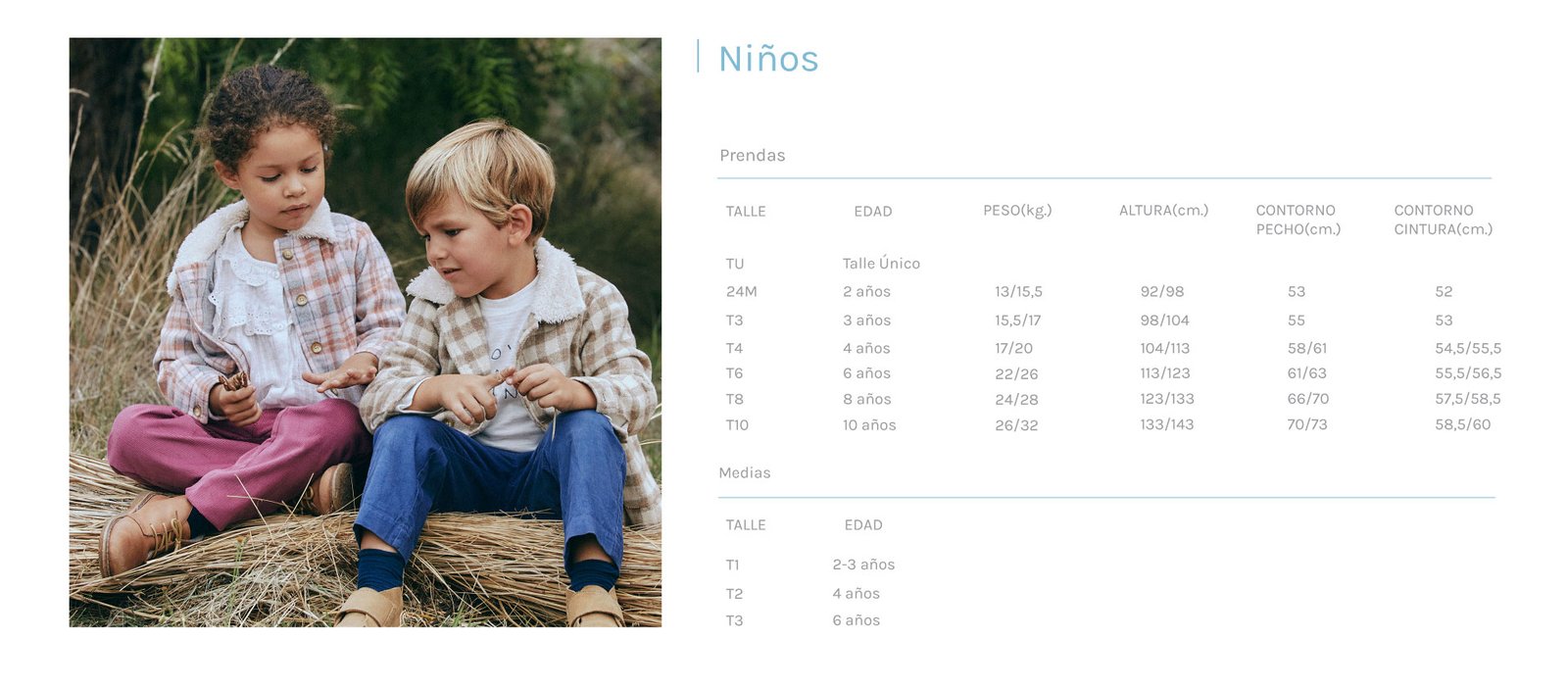 TALLES KIDS desktop